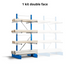 Rayonnage horizontal Cantilever Léger ZC Double Face | 80 Kg/niveau