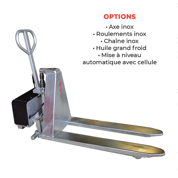 Transpalette électrique haute levée galvanisé 1000 kg | HG540E